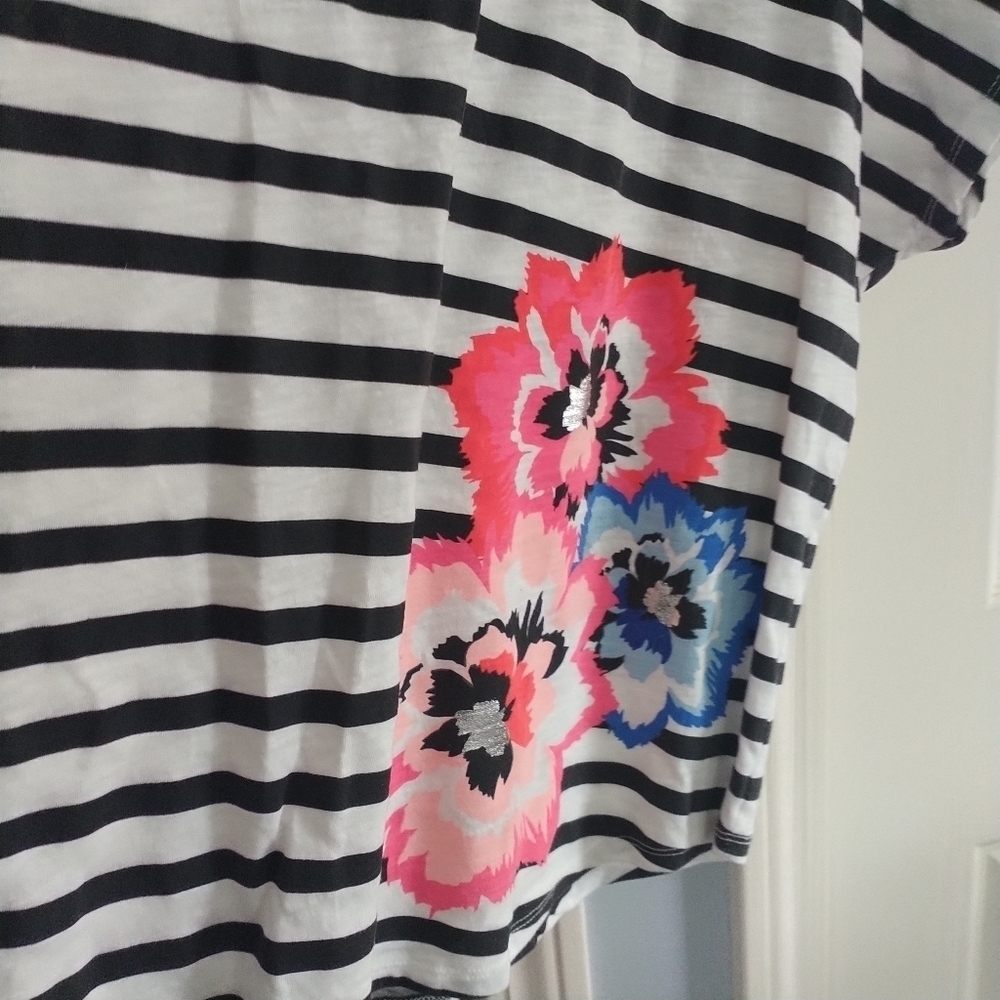 Lane Bryant Cap Sleeve Stripe Top 18/20 - Picture 2 of 6